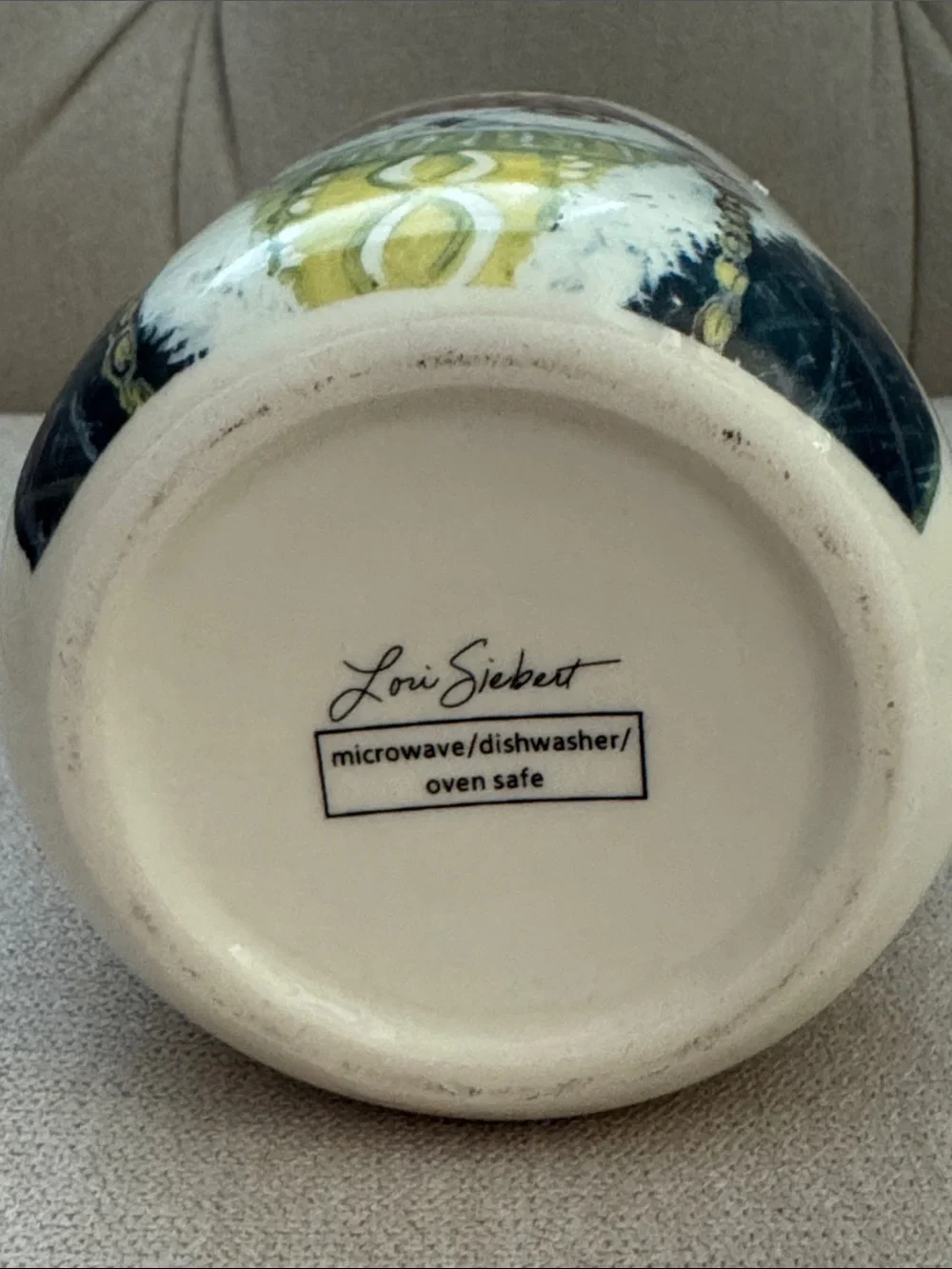 Lori Siebert Ceramic Winter Owl Jar with Lid